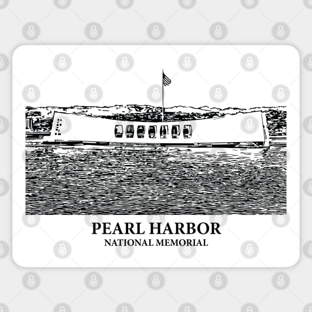 Pearl Harbor National Memorial Sticker by Lakeric